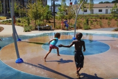 Children Enjoying the splashpad