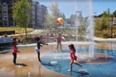 Children Enjoying the splashpad