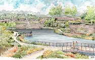 artist rendering of Historic Fourth Ward Park Atlanta